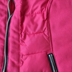 The Different Fabric Stitching Padded Vest For Ladies